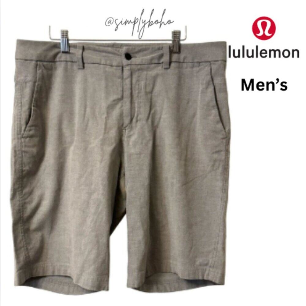 LULULEMON Men's Gray Shorts Bermudas SIZE 38